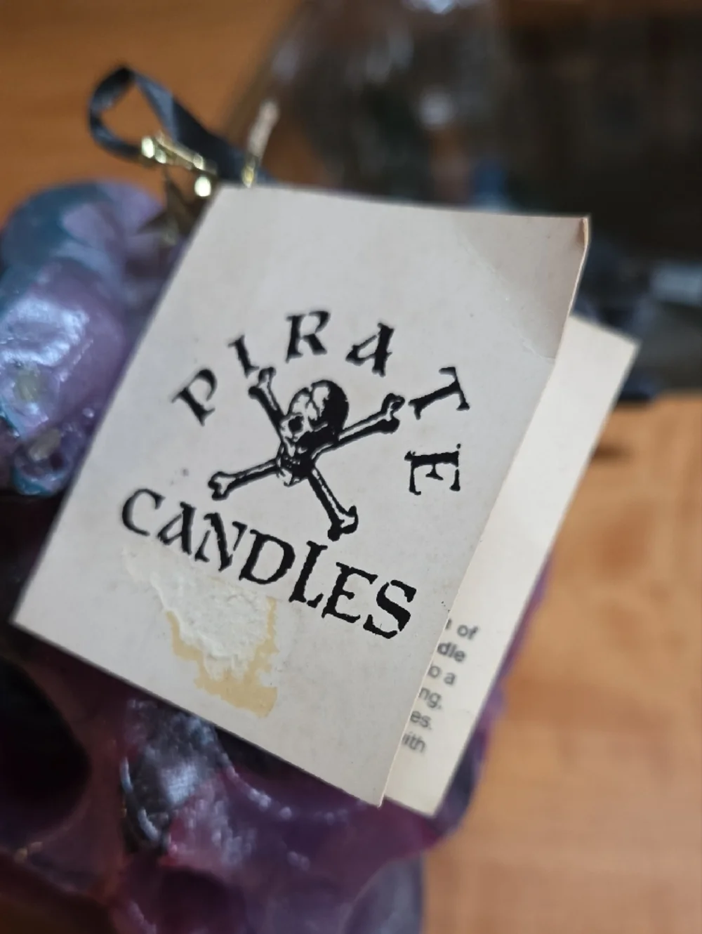 2 Pirate Candles (Pink And Purple)